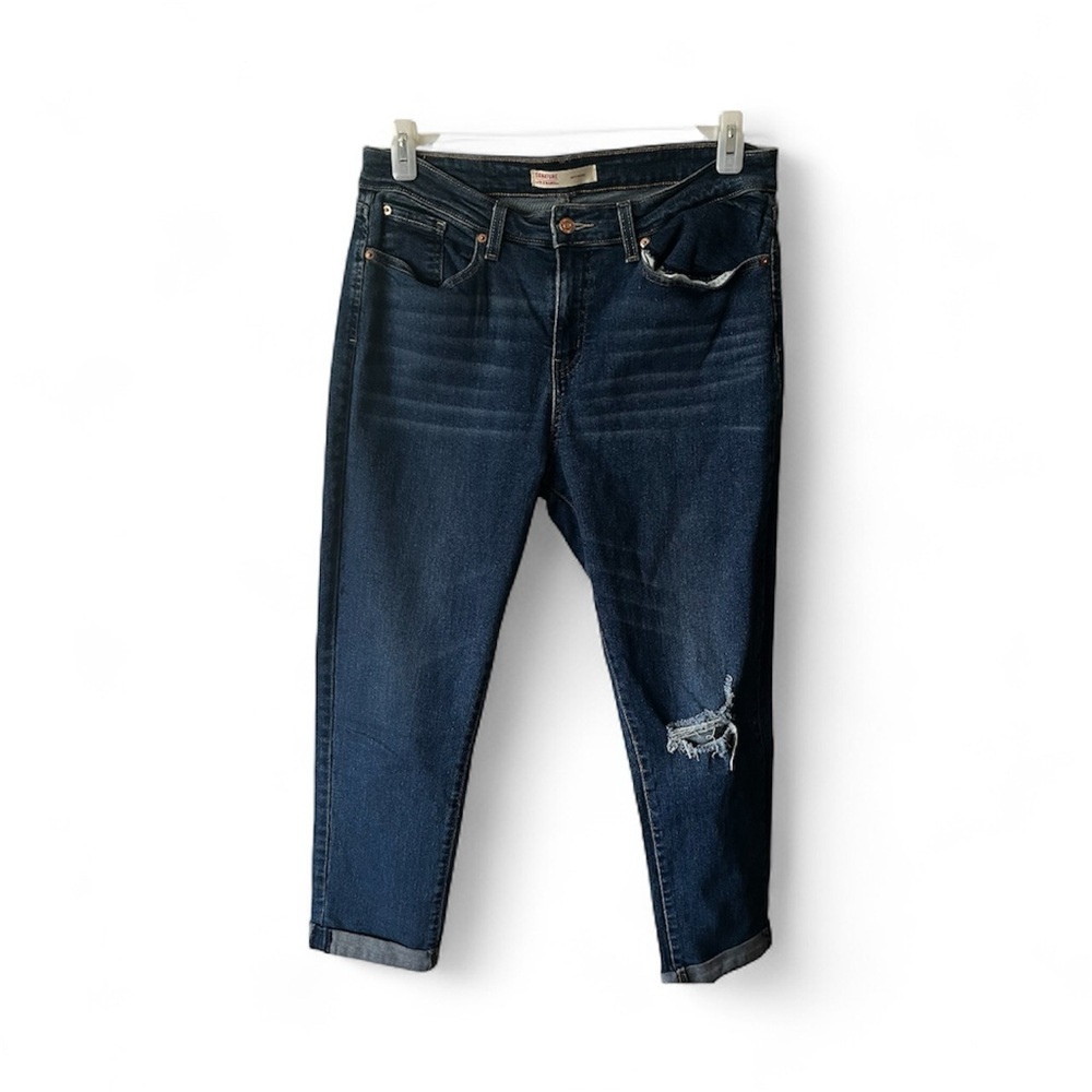 Signature by Levi Strauss Navy Ankle Jeans ( run small)